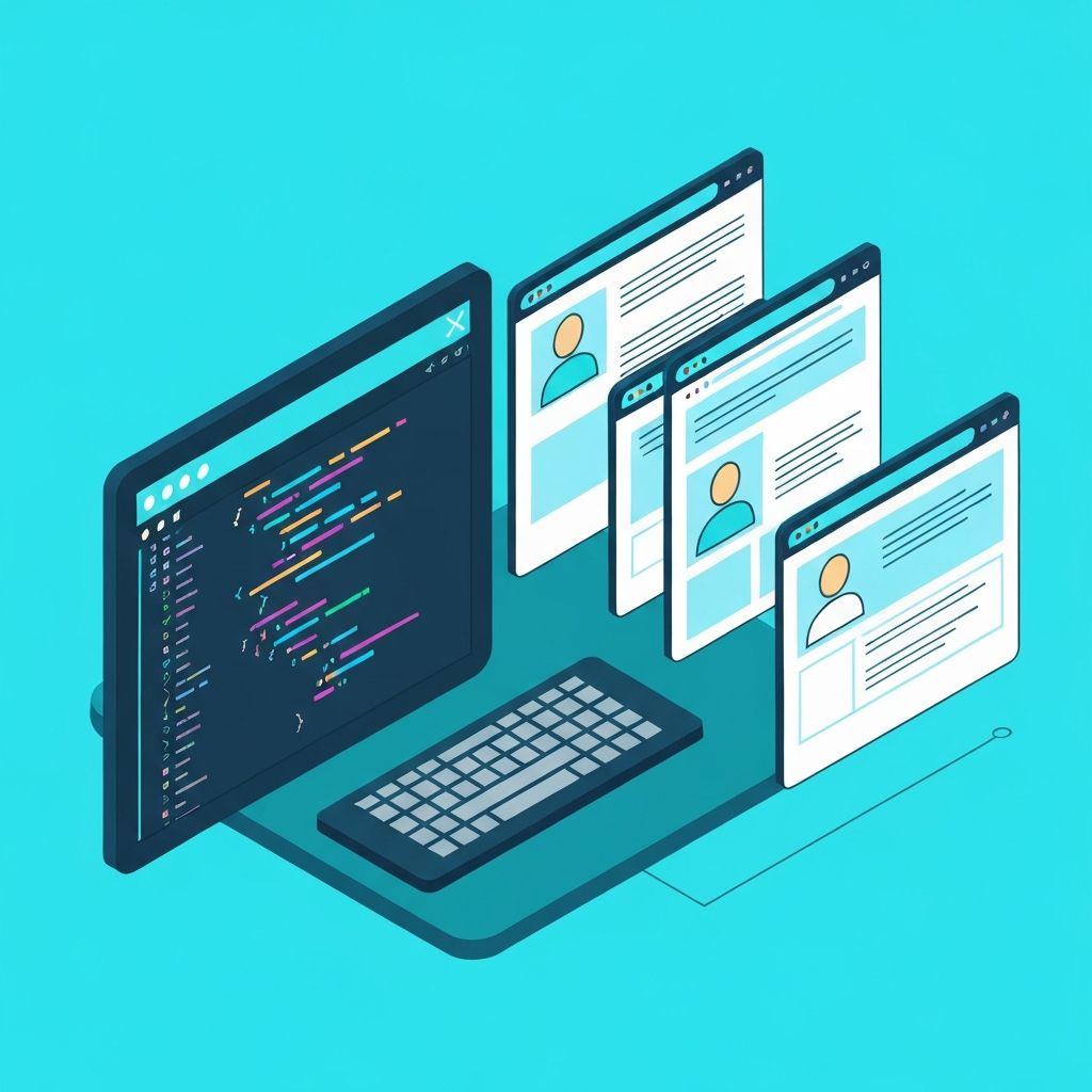 Иллюстрация разработки сайтов под ключ